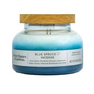 - Better Homes & Gardens Blue Spruce & Incense Scented 2-Wick Ombre